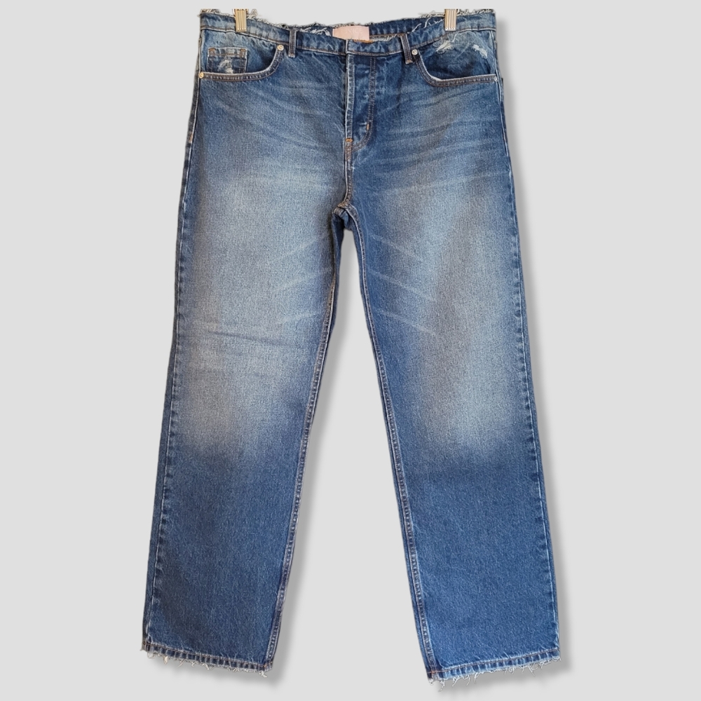 REVICE Manhattan Relaxed Distressed Denim Blue